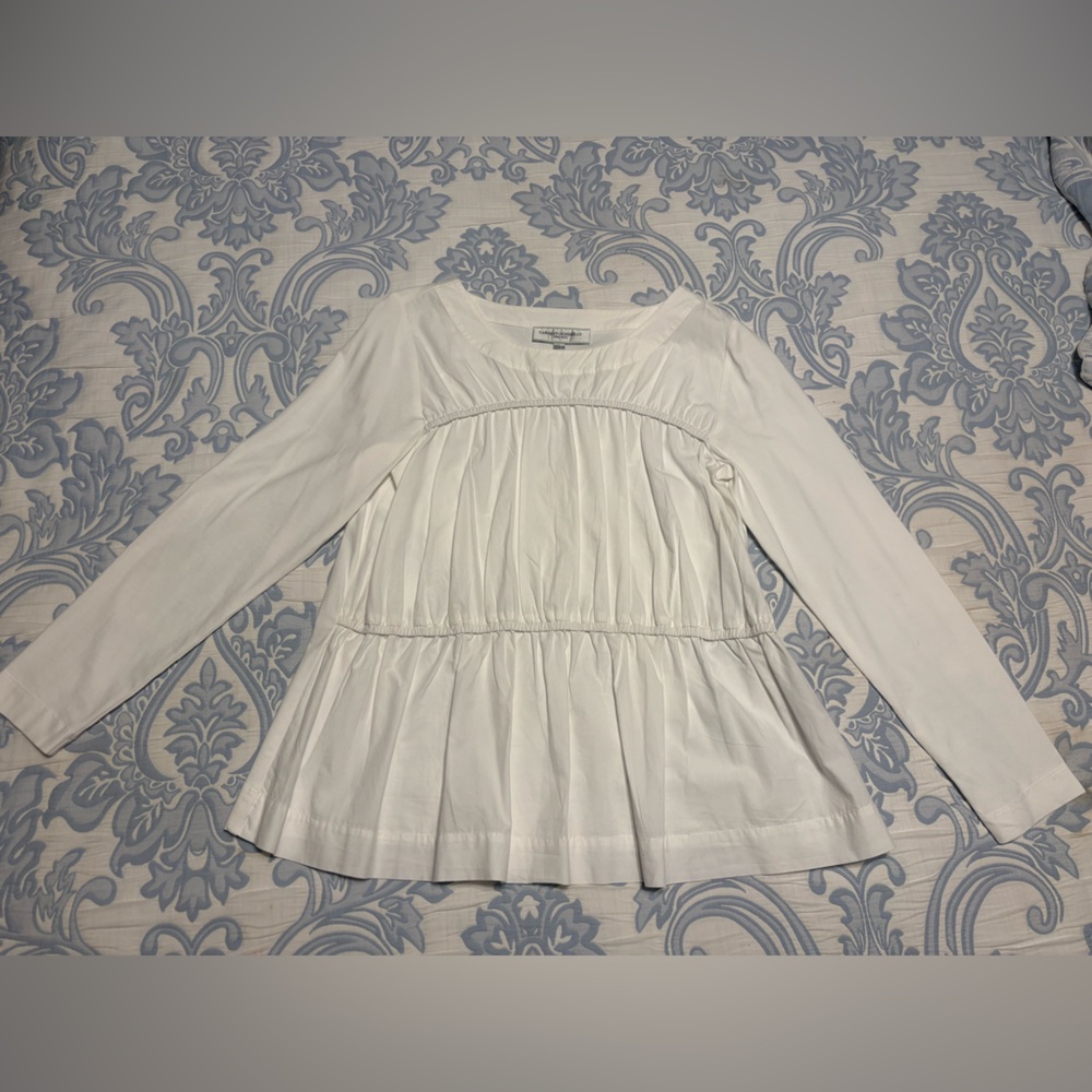 White Long Sleeve Top